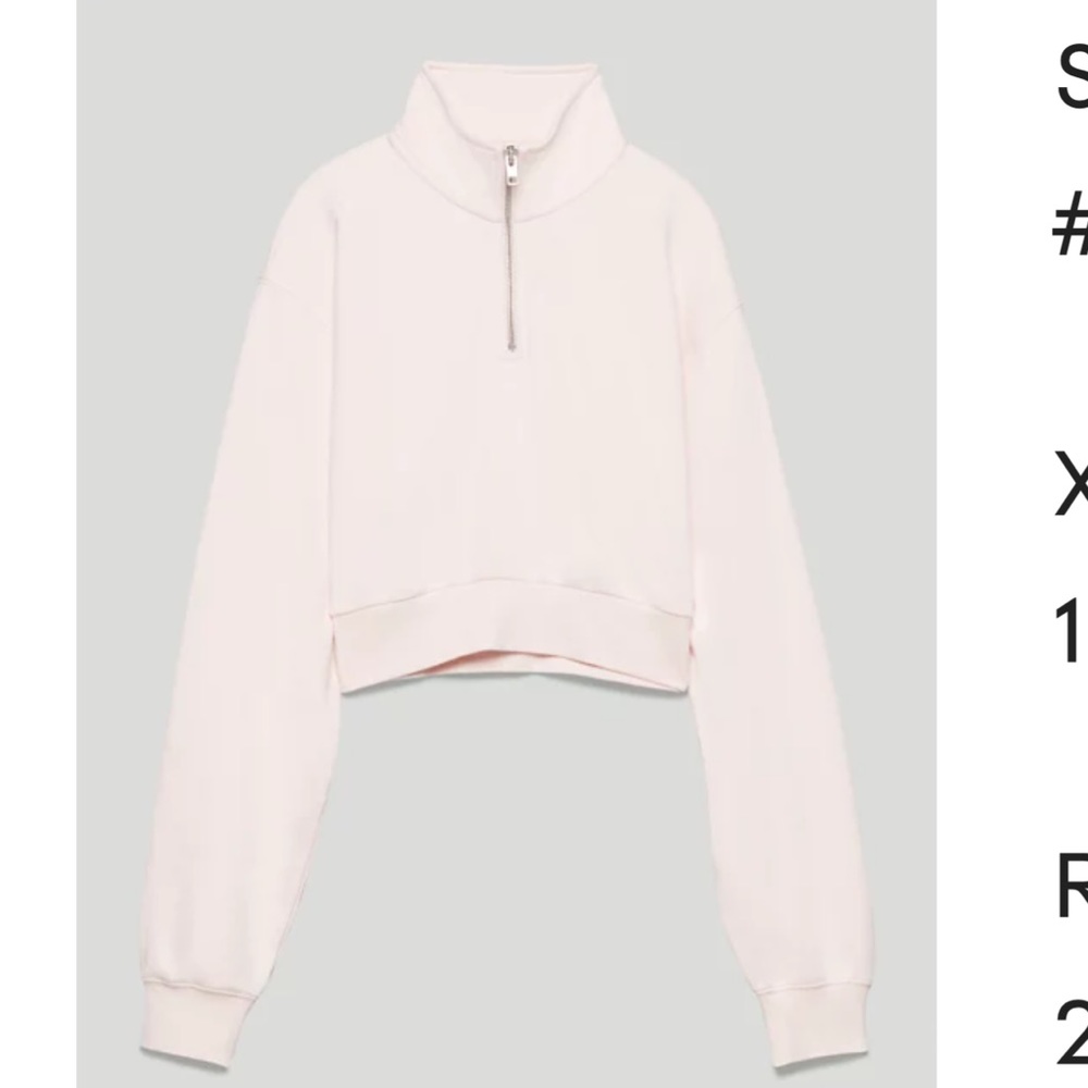 TNA airy quarter zip